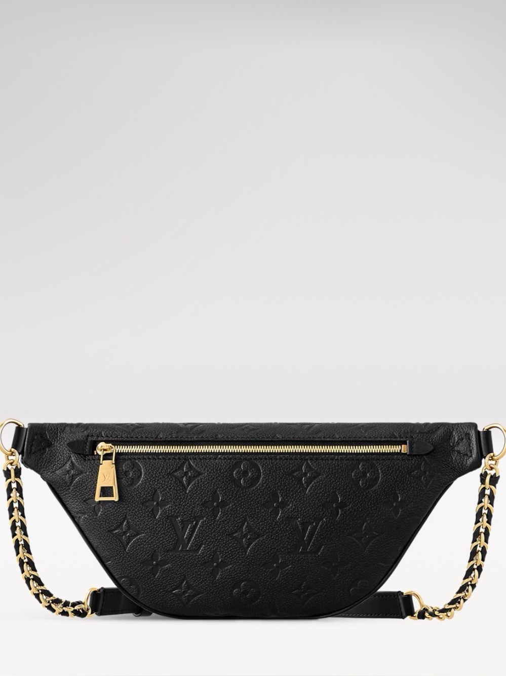 Louis Vuitton Black Embossed Leather High Rise PM Belt Bag with Gold Hardware - Picture 2 of 4